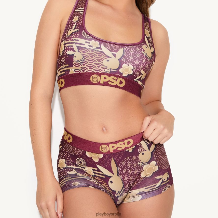 одећу Playboy године зеца спортски грудњак мароон Жене 2F84PF1554