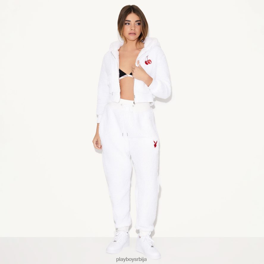 одећу Playboy шерпа дуксерица бео Жене 2F84PF1064