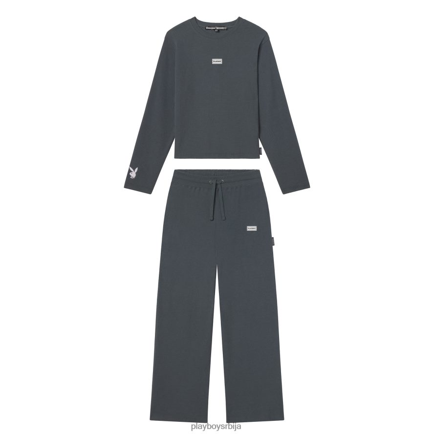 одећу Playboy дневни сет дугих рукава сива Жене 2F84PF1072