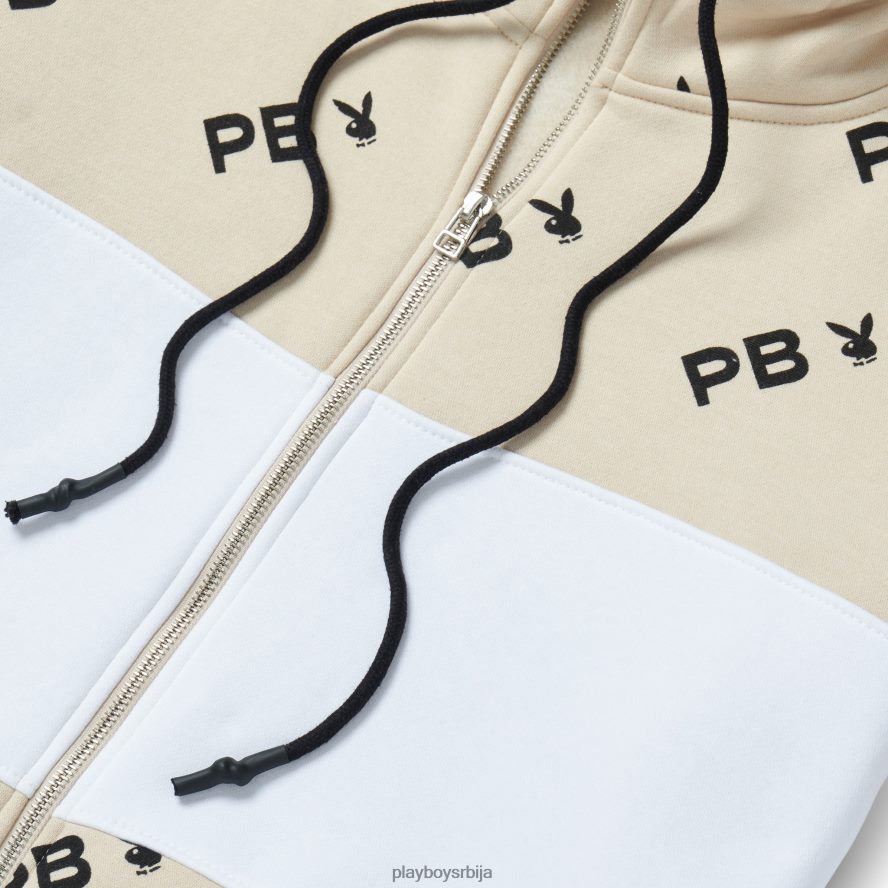 одећу Playboy Дуксерица са рајсфершлусом у боји у боји камен Жене 2F84PF1127