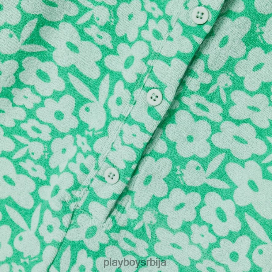 одећу Playboy кампер фротир комбинезон штампа зелене смрче Жене 2F84PF1340