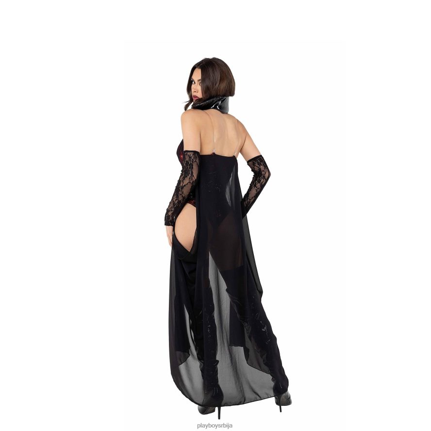 одећу Playboy вампир - сет од 2 ком Црна црвена Жене 2F84PF1365