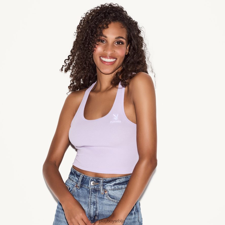 одећу Playboy класични лого тркачки тенк лаванда Жене 2F84PF1008