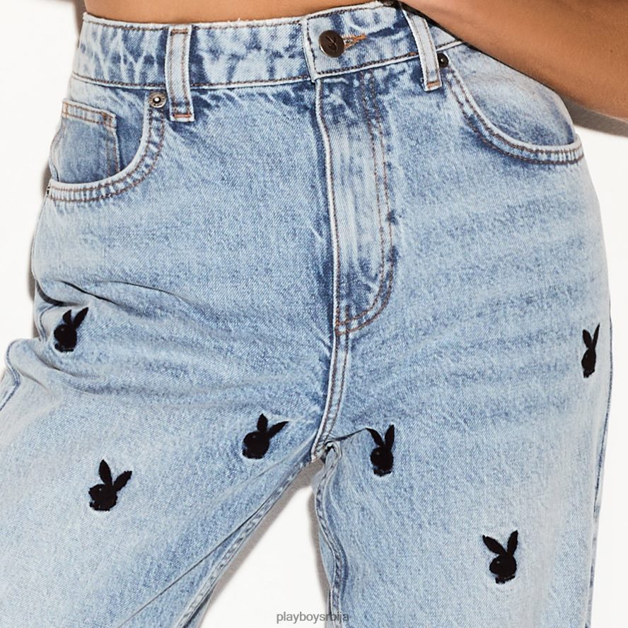 одећу Playboy високе ногавице џинс лака за прање оригинални Жене 2F84PF1163
