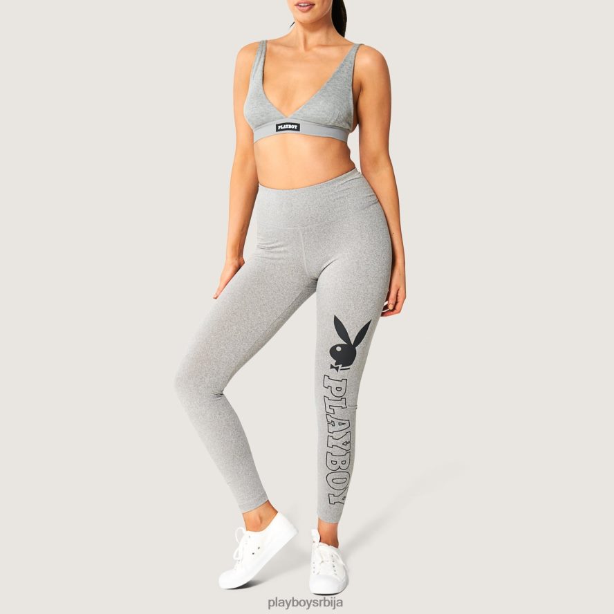 одећу Playboy зечја глава хеланке вријесак сиви Жене 2F84PF1167