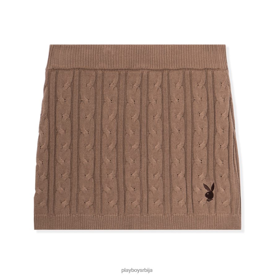 одећу Playboy мини сукња са кабловским шавом портабелла Жене 2F84PF1214