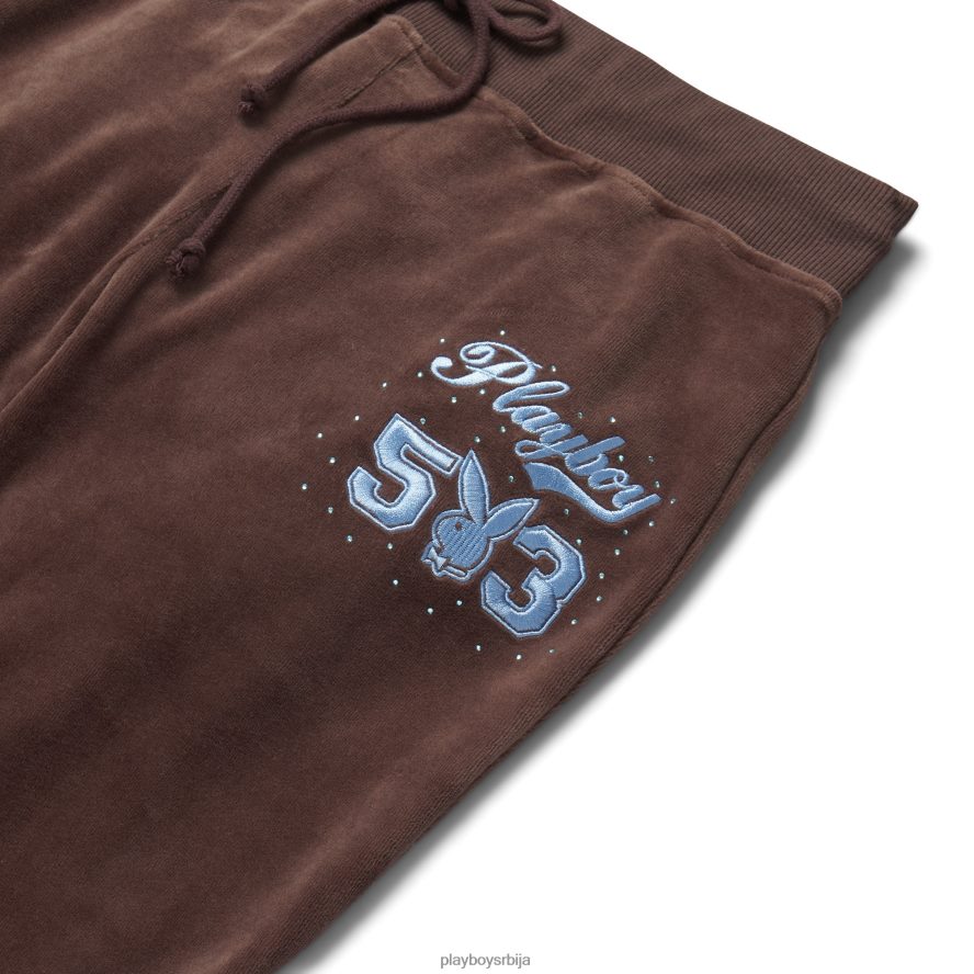 одећу Playboy велур тренирка чоколадни мартини Жене 2F84PF1254