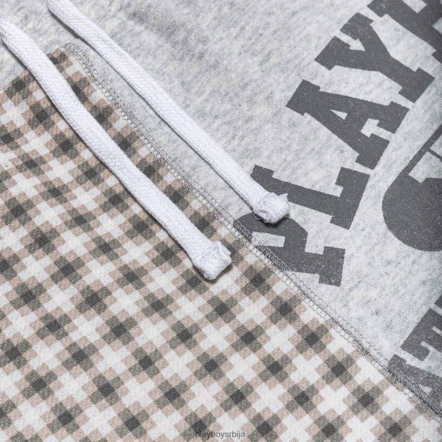 одећу Playboy универзитетска карирана мини сукња вријесак сиви Жене 2F84PF1260