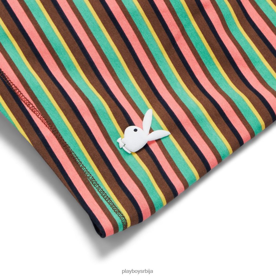 одећу Playboy пругасте бајкерске панталоне мулти Жене 2F84PF1291