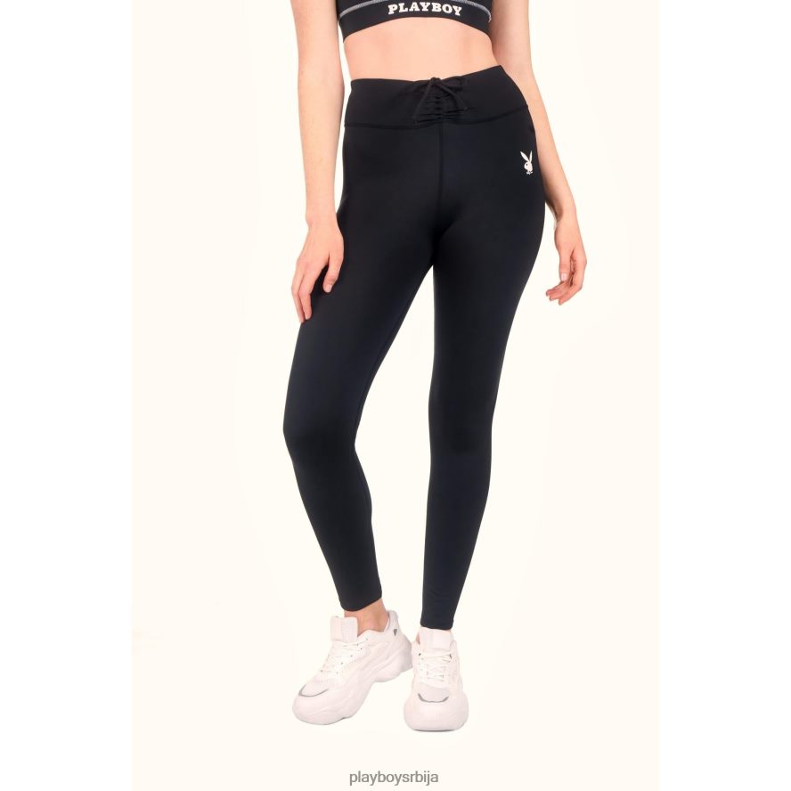 одећу Playboy активне хеланке са ребрама око струка црн Жене 2F84PF1326