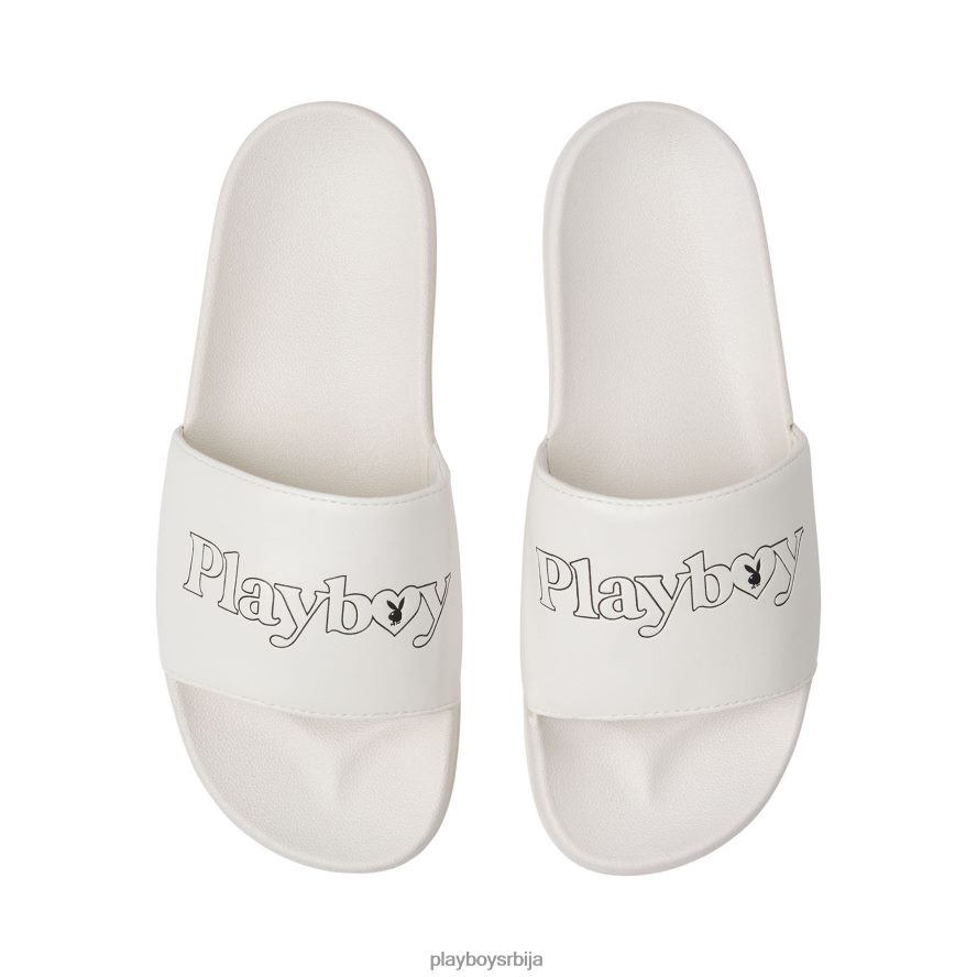 обућа Playboy мастхеад срце слајдова бео Жене 2F84PF836