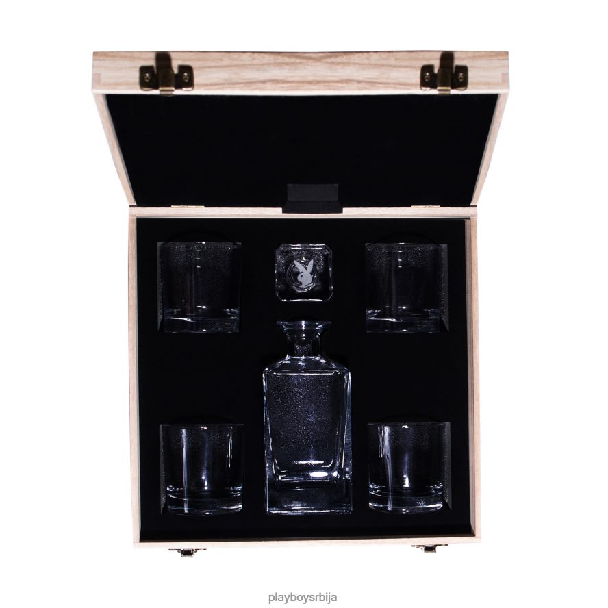 прибор Playboy сет за стакло и декантер оригинални унисек 2F84PF899