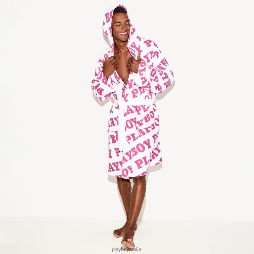прибор Playboy фротирни огртач фуксија лого мушкарци 2F84PF827