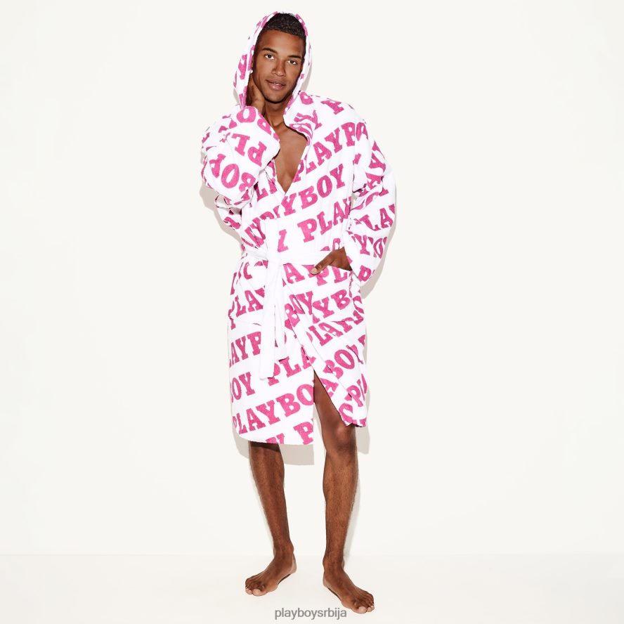 прибор Playboy фротирни огртач фуксија лого мушкарци 2F84PF827