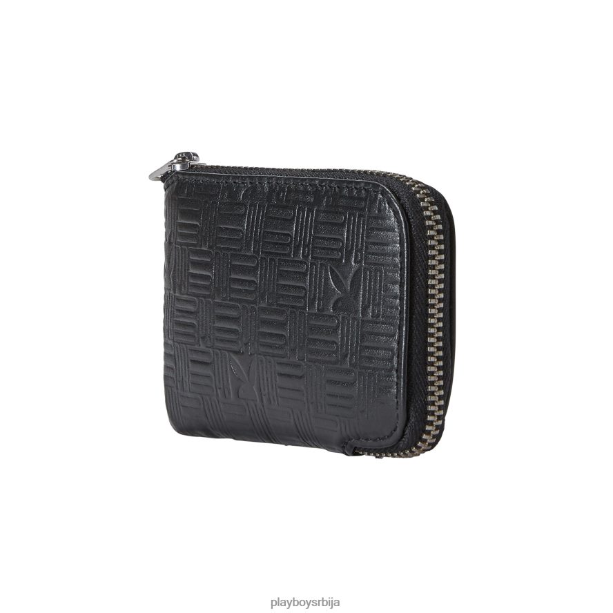 прибор Playboy предњи новчаник са рељефним патентним затварачем црн мушкарци 2F84PF862
