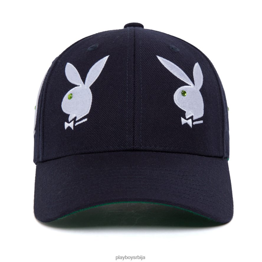 прибор Playboy x HUF рхинестоне 6 панел шешир морнарица мушкарци 2F84PF788