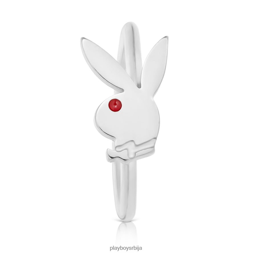 прибор Playboy зечја глава носни прстен сребро мушкарци 2F84PF870