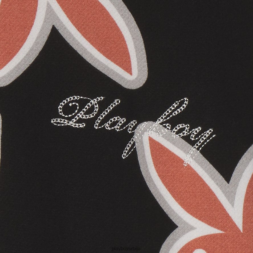 одећу Playboy дуксерица са логотипом зечје главе црн мушкарци 2F84PF444