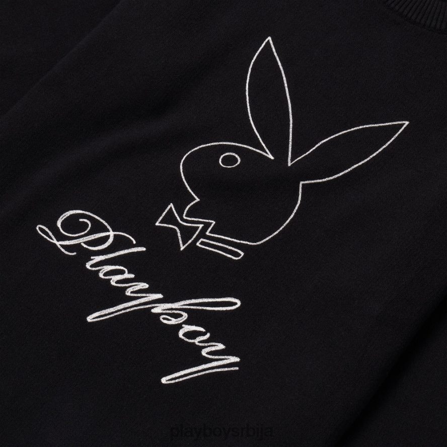 одећу Playboy класични џемпер црн мушкарци 2F84PF471