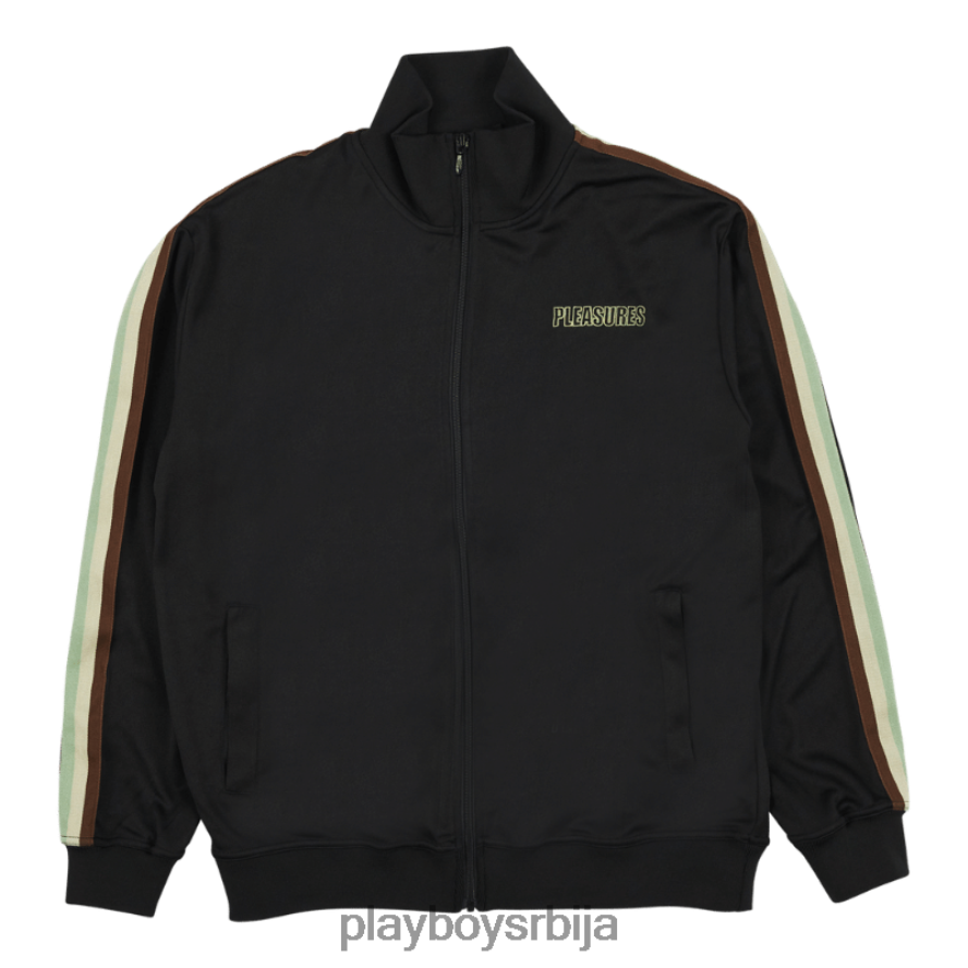 одећу Playboy x Pleasures опака јакна за стазу црн мушкарци 2F84PF369