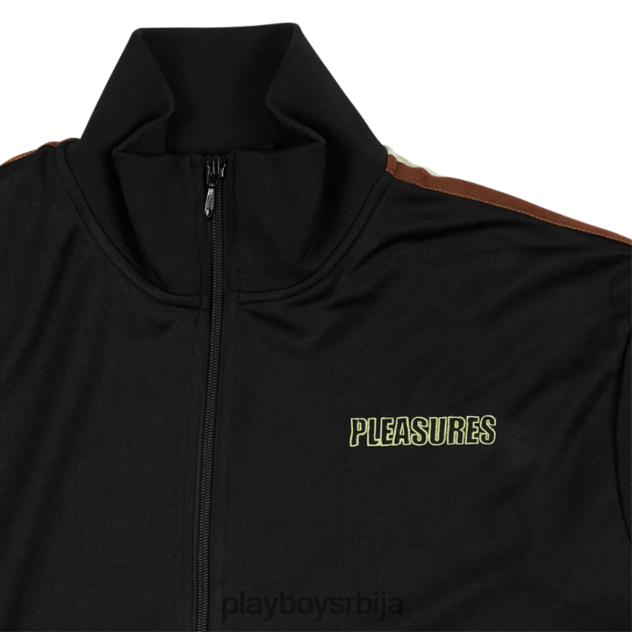 одећу Playboy x Pleasures опака јакна за стазу црн мушкарци 2F84PF369