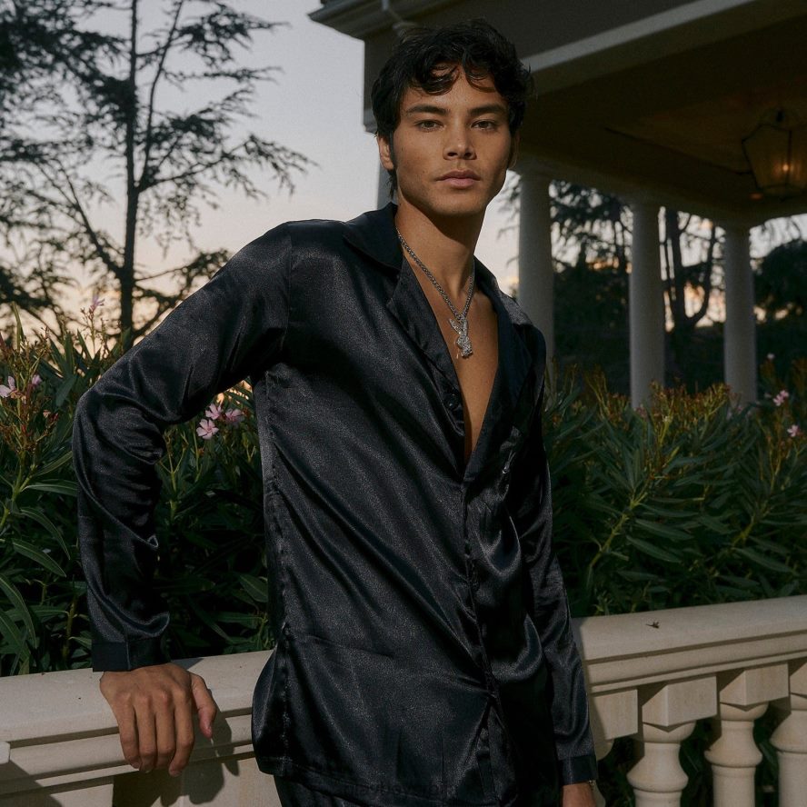 одећу Playboy сатенски салонски сет црн мушкарци 2F84PF671