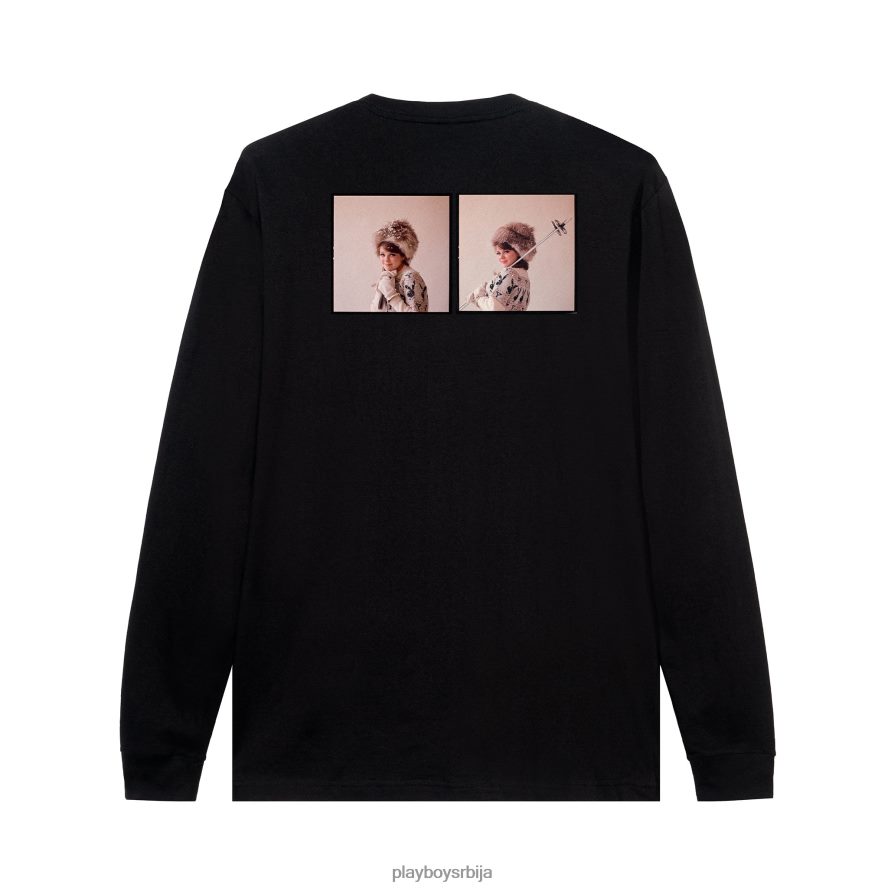 одећу Playboy јануар 1964. другарица за игру Схарон Рогерс ски бунни лонг слееве црн мушкарци 2F84PF185