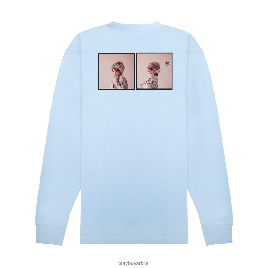 одећу Playboy јануар 1964. другарица за игру Схарон Рогерс ски бунни лонг слееве светло плава мушкарци 2F84PF187