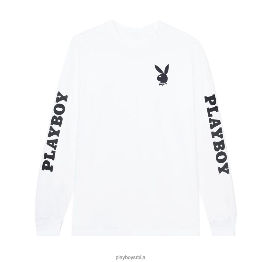 одећу Playboy јарбол и зечја глава дугих рукава бео мушкарци 2F84PF242