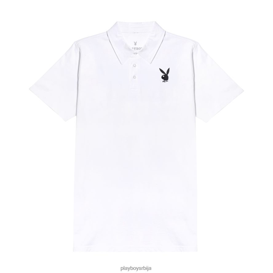 одећу Playboy класична поло мајица на глави зеца бео мушкарци 2F84PF249