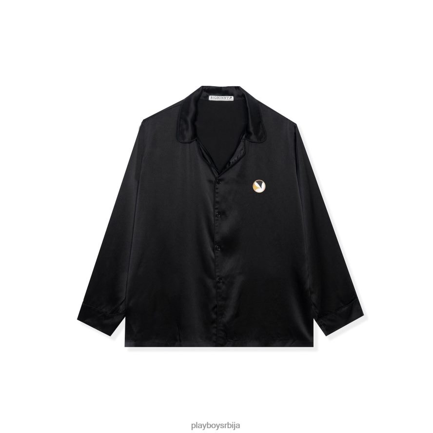 одећу Playboy свилени горњи део са крагном рђа мушкарци 2F84PF269