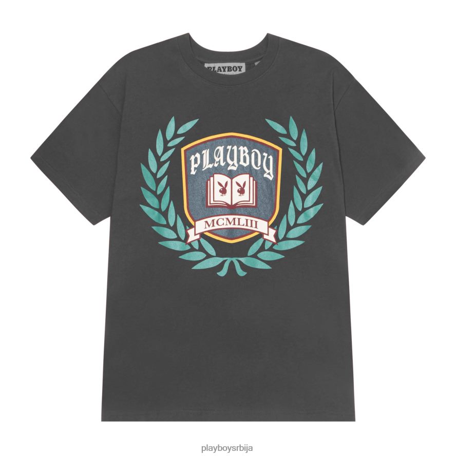одећу Playboy мајица Иви Леагуе црн мушкарци 2F84PF296