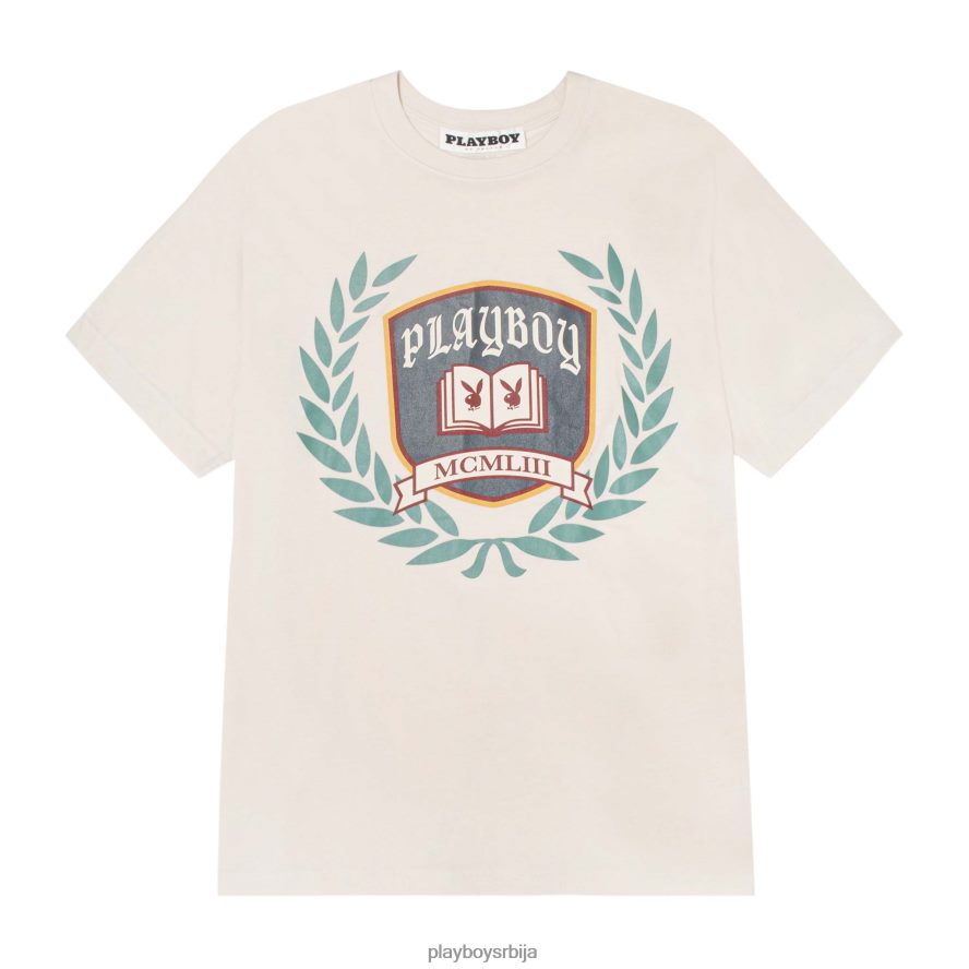 одећу Playboy мајица Иви Леагуе бело мушкарци 2F84PF297
