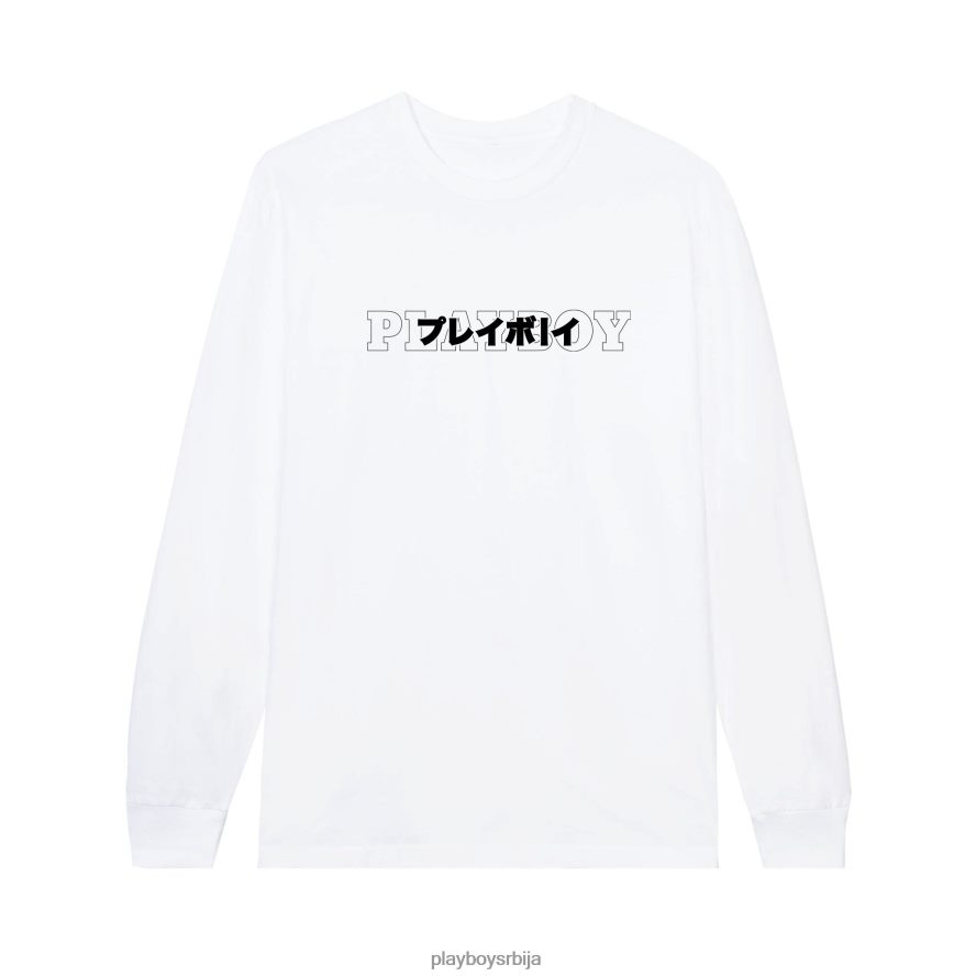 одећу Playboy јапански мастхеад дугих рукава бео мушкарци 2F84PF75