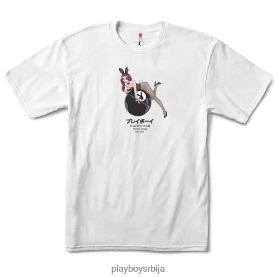 одећу Playboy Мајица токијског клуба са 8 лоптица бео мушкарци 2F84PF40