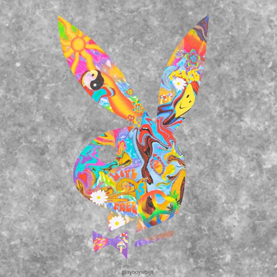 одећу Playboy x Color Bars идите на путовање смоке мајицу са краватом оригинални мушкарци 2F84PF231