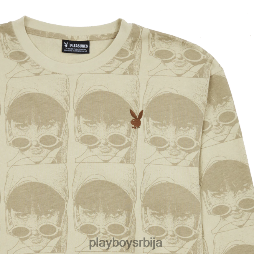 одећу Playboy x Pleasures плаимате тешка категорија дугих рукава природним мушкарци 2F84PF103