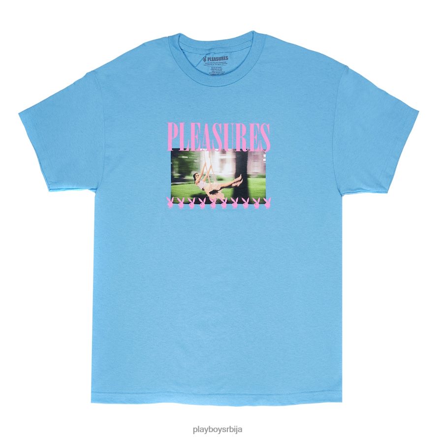 одећу Playboy x Pleasures љуљајућа мајица за другарице Плави мушкарци 2F84PF179