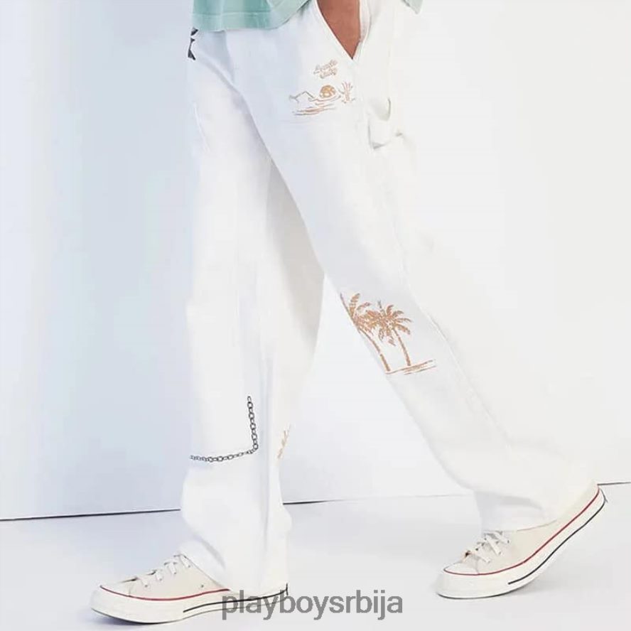 одећу Playboy пб винтаге крема за панталоне са дуплим коленима оригинални мушкарци 2F84PF554