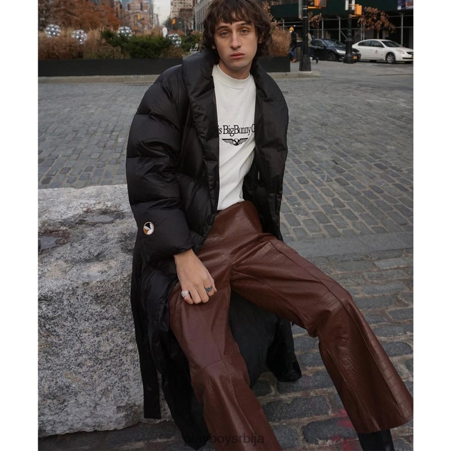 одећу Playboy панталоне од крокодилске коже чоколада мушкарци 2F84PF559