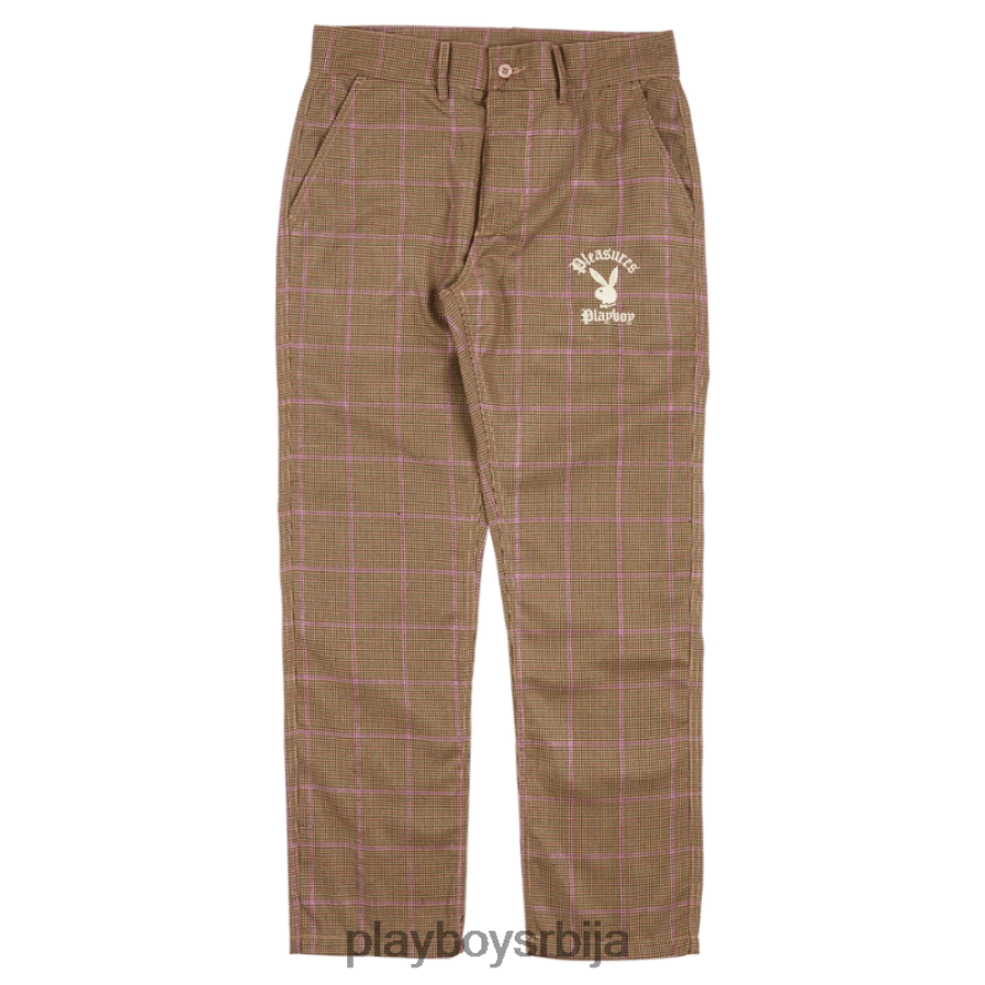 одећу Playboy x Pleasures цласх панталоне браон мушкарци 2F84PF536