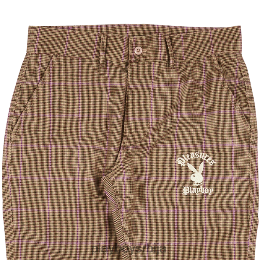одећу Playboy x Pleasures цласх панталоне браон мушкарци 2F84PF536