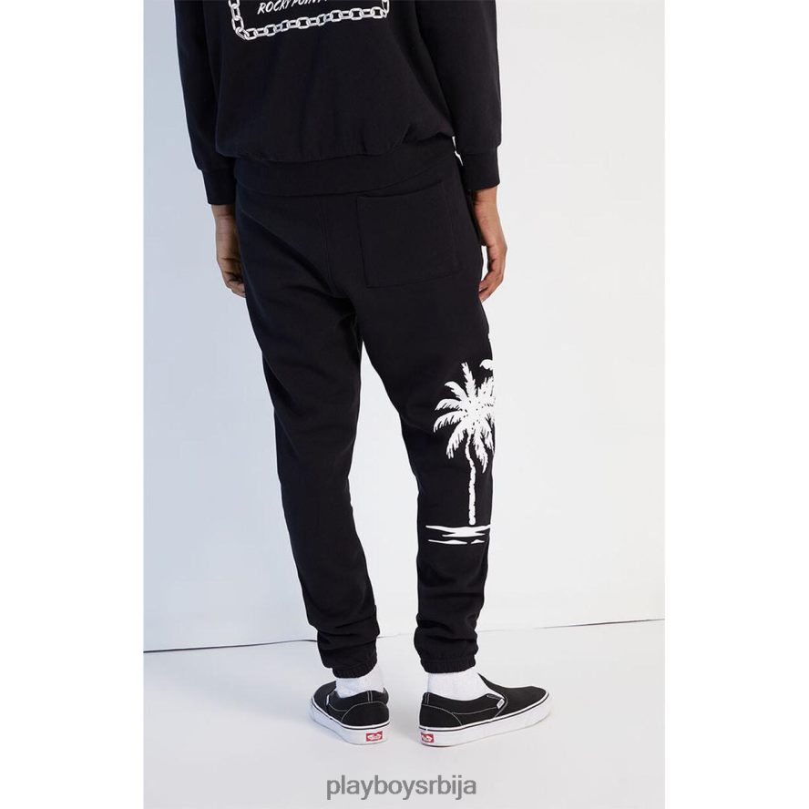 одећу Playboy пб палмс тренирка црн мушкарци 2F84PF570